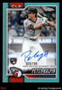 Petey Halpin 2026 Topps Chrome Aqua Refractor rookie autograph 025/199 - front