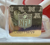 NFL hologram on mini helmet packaging