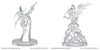 Dungeons & Dragons: Nolzur`s Marvelous Unpainted Miniatures - W28 Ice Mephit & Dust Mephit