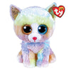 Ty Plush Beanie Boos: Heather, Rainbow Cat Small (SNG6)