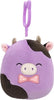 Squishmallow Keychain - Alexie the Purple Cow 3"