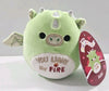 Squishmallows - Azizi The Green Dragon Valentine 4" "You light my fire"