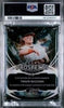 Travis Bazzana 2025 Leaf Pearl Pearl Prospects Gold Spectrum Autograph 1/1 #P-TB1 PSA 8 — back