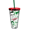 A Christmas Story Icons 20oz Foil Cup w/ Straw - Sweets and Geeks