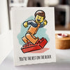Best on the Block Lego Greeting Card - Sweets and Geeks