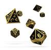 Oakie Doakie Dice RPG Set Metal (7) - Sweets and Geeks
