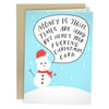 Here's Your Fucking Christmas Card Greeting Card - Sweets and Geeks