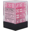 Frosted 12mm D6 Pink/White - Sweets and Geeks