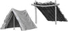 WizKids Deep Cuts Unpainted Miniatures: W10 Tent and Lean-To - Sweets and Geeks