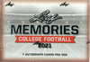 2021 Leaf Memories College Football Box - Sweets and Geeks